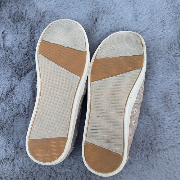 Free-love clean Canvas espadrille in Natural color with gold glitters. - Picture 4 of 4
